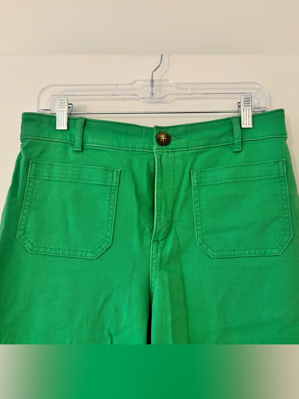 LOFT Kelly Green Wide Leg The Palmer Pants 8P - Picture 2 of 3